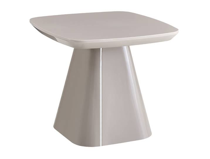 Floone Couchtisch 60x60 cm hellgrau Hochglanz