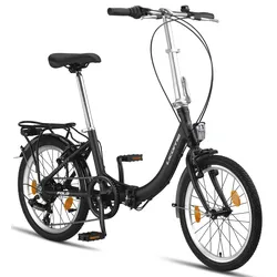 Licorne Bike Fold Premium Klapprad Stil:V-Bremse;Farbe:Schwarz/Anthrazit