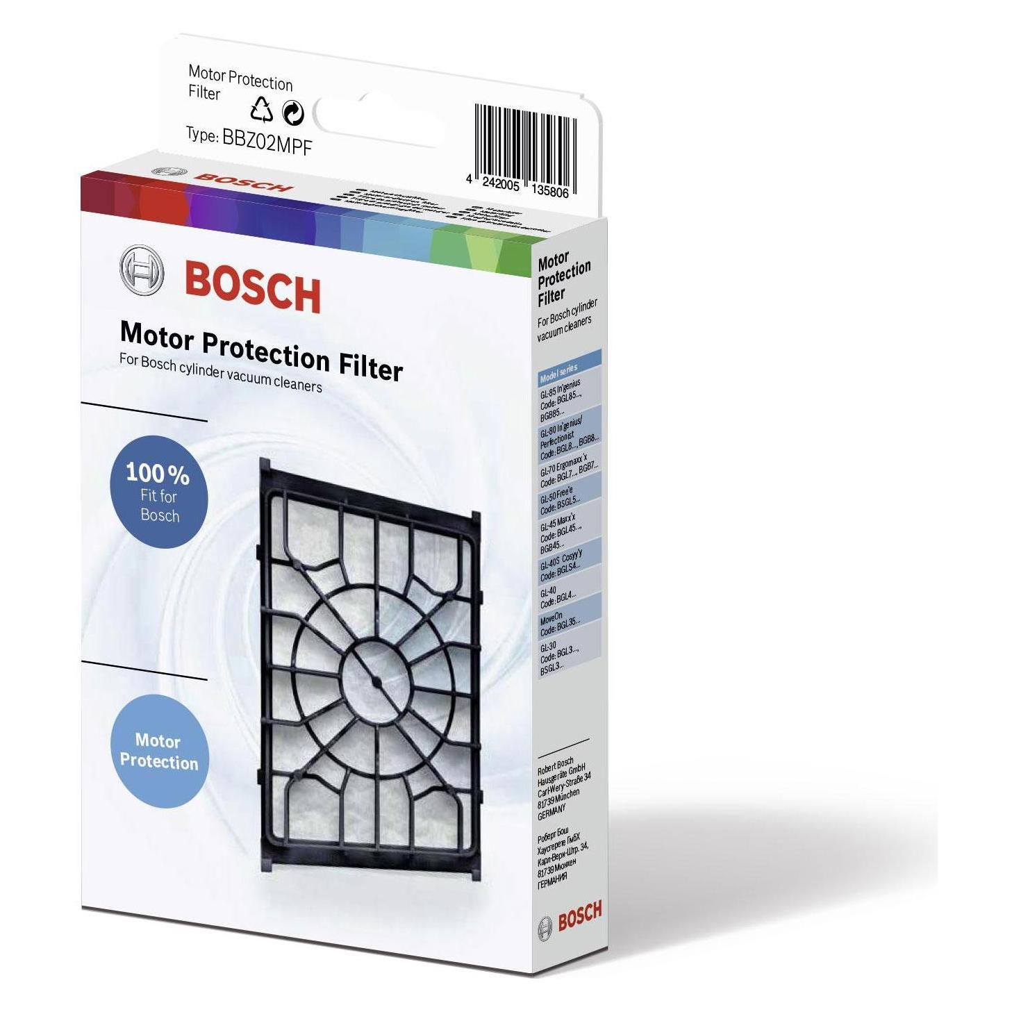 Bosch Hausgeräte Motorschutzfilter (BBZ02MPF)