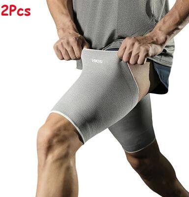 Uplifted Finds Thigh Compression Sleeves For Outdoor Sports And Runners (1 Pair Pack) gray