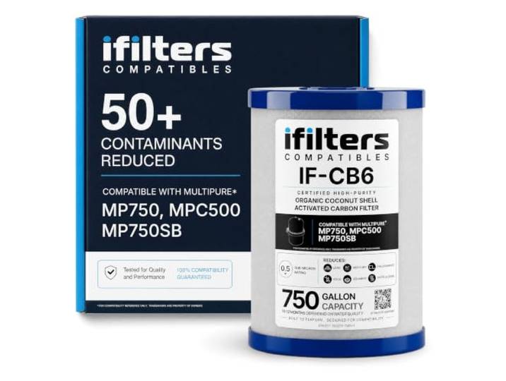 iFilters CB6 Carbon Block Wasserfilter für MP MPC Systeme