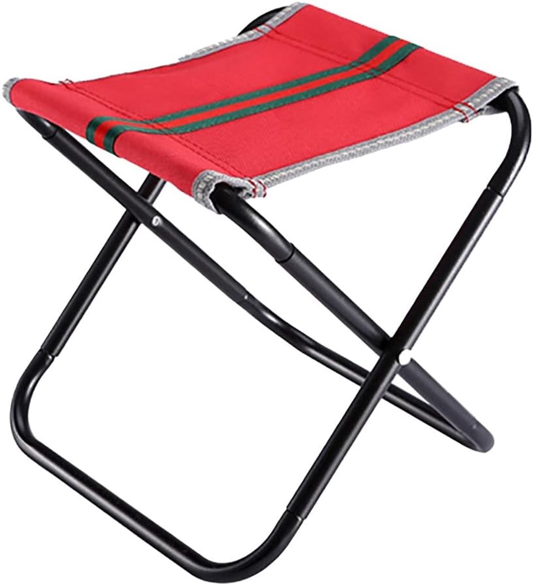 Rode opvouwbare campingstoel voor volwassenen