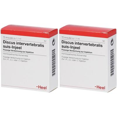 Discus Intervertebralis suis Injeel Ampullen 2x 2x10 St