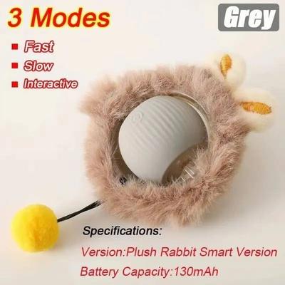 Uplifted Finds Interactive Fluttering Bird Wall Toy grey Plush Ball