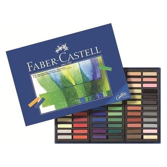 Faber-Castell CASTELL Softpastellkreiden Mini 72er Kartonetui 3 Stk (72x) (128272)