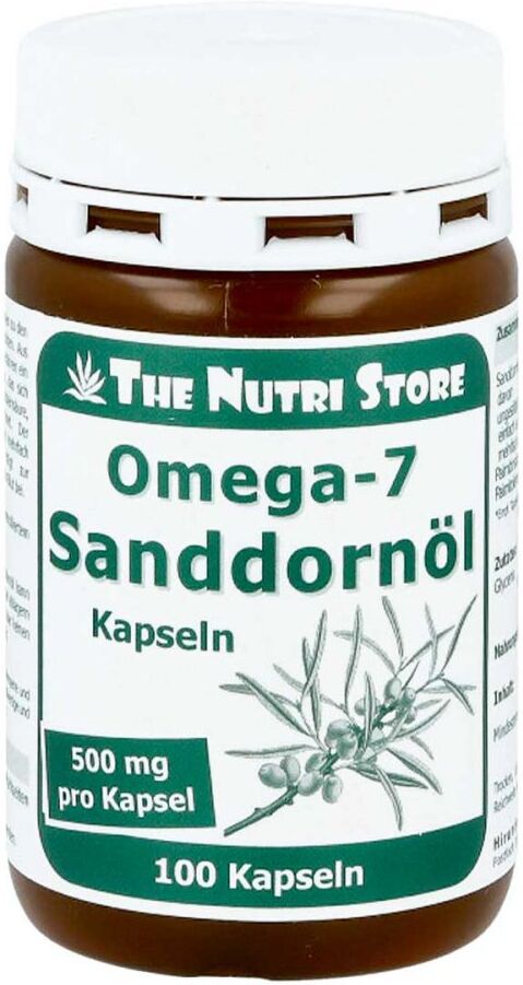 Omega 7 Sanddornöl 500 mg Bio Kapseln 100stk