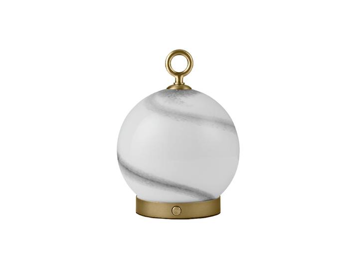 LED Outdoor Design Tischlampe Stockholm Grau Halo Design