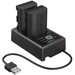 5409 Kamera Akku und Ladegerät Kit für Canon LP-E6P