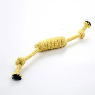 Inspired Finds Durable Braided Rope Dog Chew Toy For Training, Tug Play & Stress Relief yellow