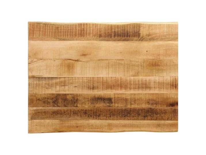 HEFZGDB Massivholz Tischplatte mit Baumkante 70x60x3,8 cm rustikales Mango Holz für Tisch Erneuerung, robuste Tischplatte aus massivem Mangoholz mit natürlicher Struktur, vielseitige