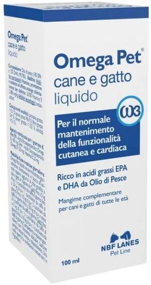 Uraderm Nbf Lanes Omega Pet Gocce Integratore Di Omega 3 Cani E Gatti 100 ml