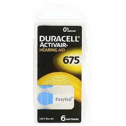 Batterien F.hörgeräte Duracell 675 6 St