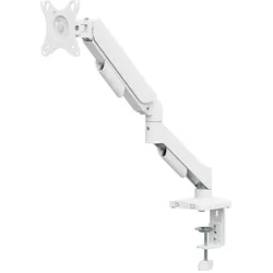KIMEX - PC-Monitorhalterung mit mechanischer Feder, 1 Monitor 17"-32", Weiß