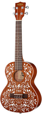 Kala Tenor Ukulele Starter Kit Natur seidenmatt mit Artwork