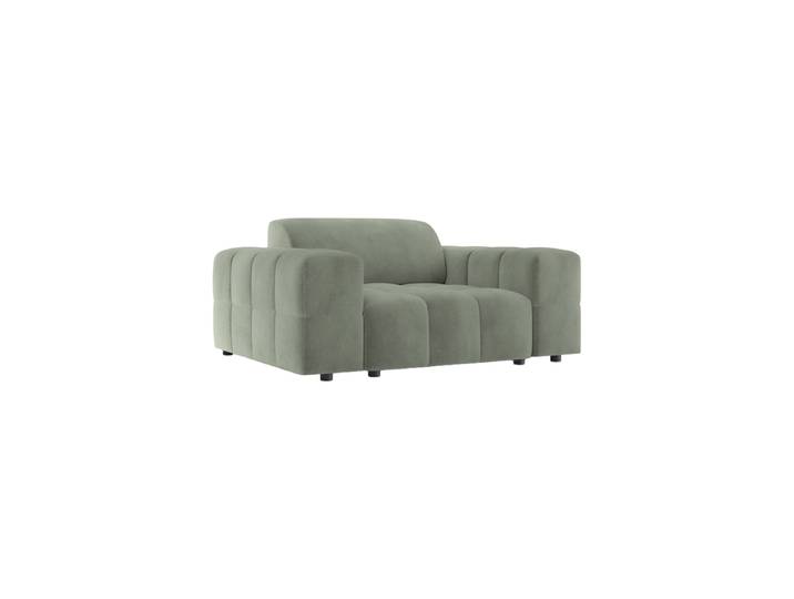 Design Sessel „Luc“ Strukturstoff Olivgrün CXL by Christian Lacroix