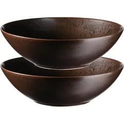 Mäser Metallic Bronze, Schüssel + Schale, Schwarz