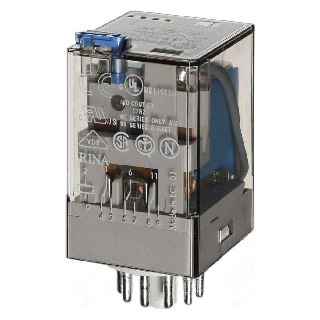 Finder Industrierelais 60 3 Wechsler DC 48V 10A Printstifte (601390480040)