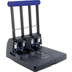 Rapesco Heavy Duty 4 Löcher Locher Kunststoff, Metall 150 Blatt 4400 Schwarz, Violett