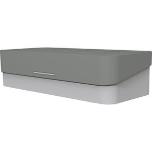 Helit Schreibtisch-Organizer the companion, Kunststoff, 4 Fächer und mit Deckel, grau
