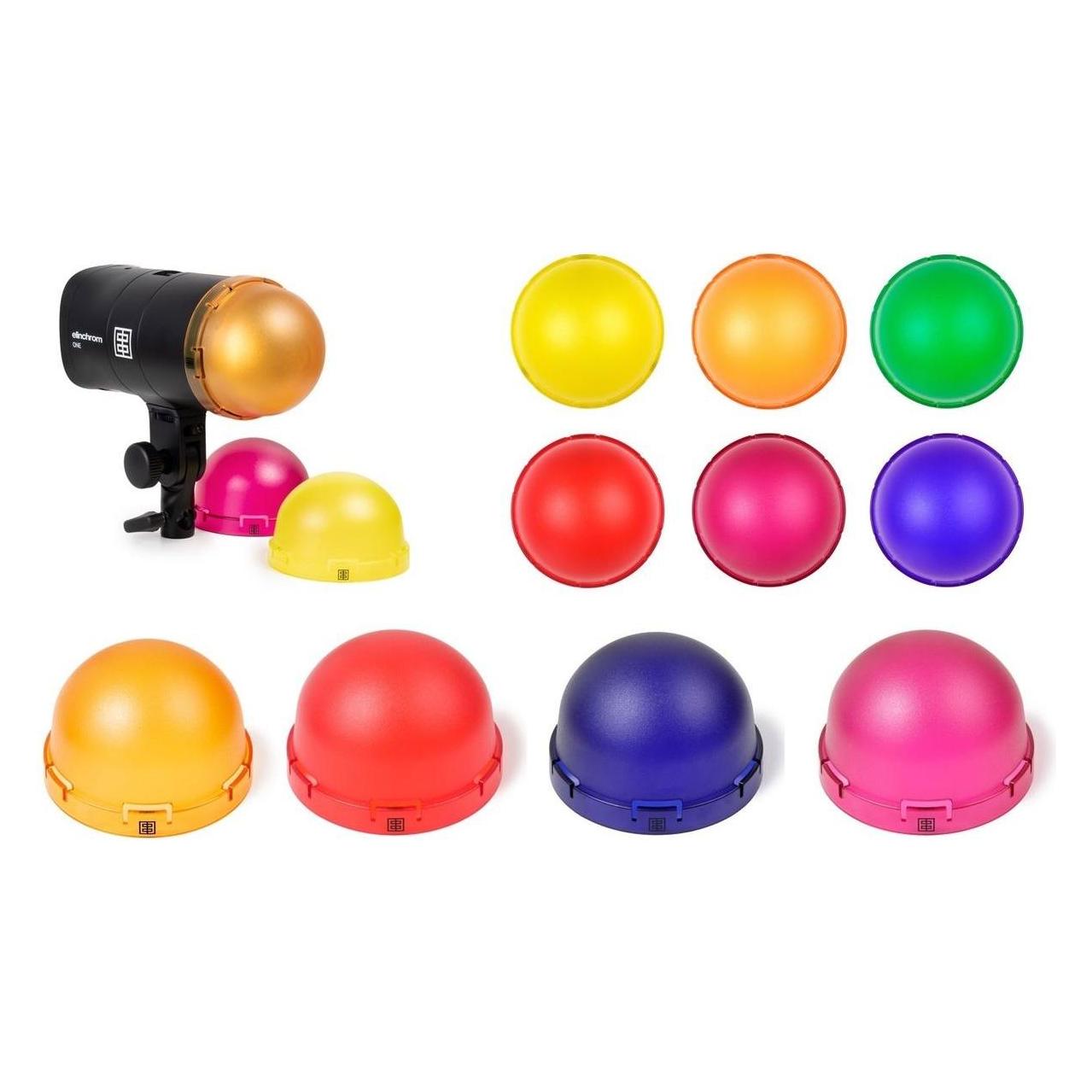 Elinchrom One 6 Colored Gel Domes OCF #25112 (Diffusorkugel) (EL25112)