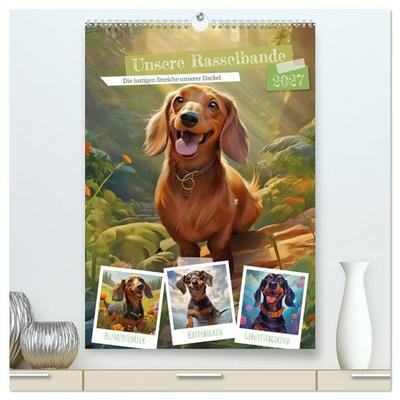 Unsere Rasselbande (hochwertiger Premium Wandkalender 2027 DIN A2 hoch), Kunstdruck in Hochglanz