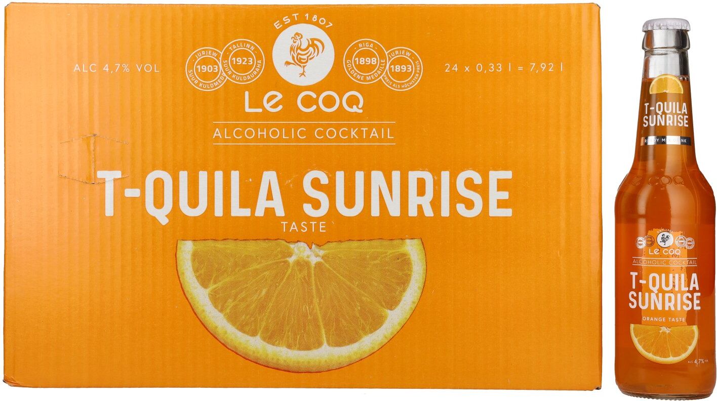 Le Coq T-QUILA SUNRISE 4,7% Vol. 24x0,33l