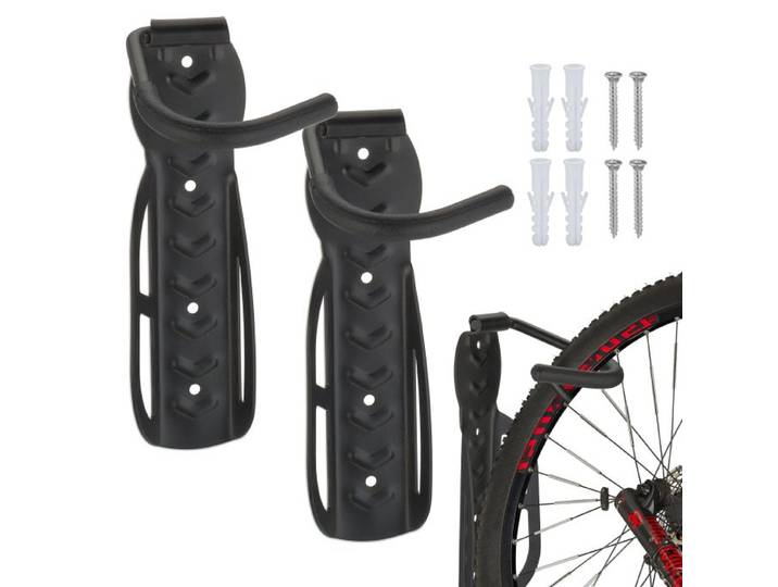 Relaxdays Lot de 8 supports muraux à vélo