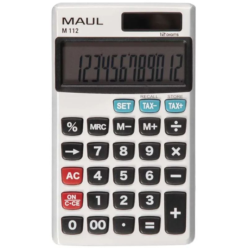 MAUL M 112 Taschenrechner silber