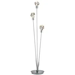 Trio Select LED-Stehlampe Verano Metall Silber Chrom