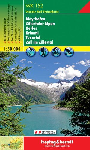 Freytag-Berndt und Artaria KG - Freytag Berndt Wanderkarten, WK 152, Mayrhofen - Zillertaler Alpen - Gerlos - Krimml - Tuxertal - Zell im Zillertal - Maßstab 1:50.000 - Preis vom 06.10.2026 07:26:00 h