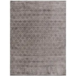 benuta Basic Kurzflor Teppich Daisy Grau 66x110 cm - Moderner Kurzflor-Teppich für Wohnzimmer
