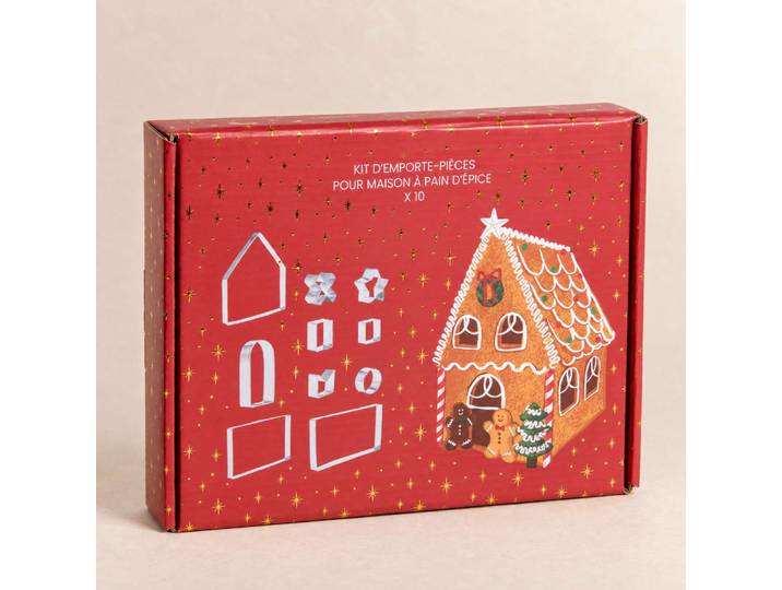 Lebkuchenhaus-Ausstechformen-Set (10 Stück)