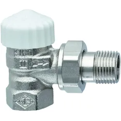 Heimeier Thermostatventil V-exakt II 371101000 Eck, Rp 3/8", Rotguss vernickelt