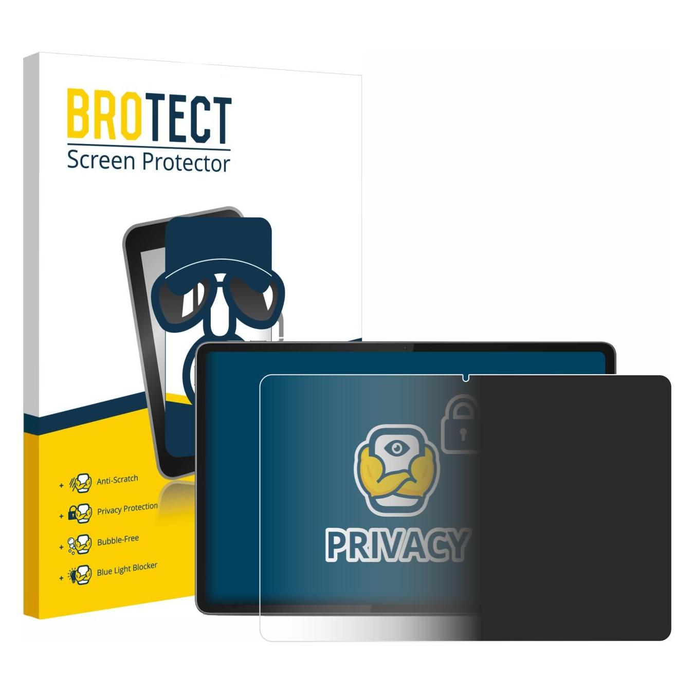 Brotect Sichtschutzfolie für Lenovo Yoga Tab 11.1" 2025 Anti-Spy Privacy Folie Blaulicht-Schutz (1 Stk., Lenovo Yoga Tab) (6060600)