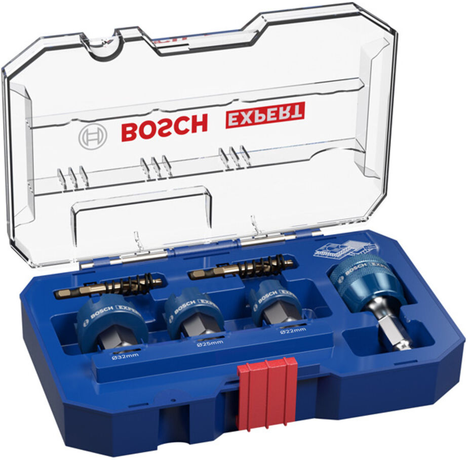 Bosch EXPERT Sheet Metal Lochsägen-Set 22/25/32 x 40mm für Dreh- und Schlagbohrer (2608900502)