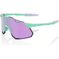 100%, Unisex, Sportbrille, Hypercraft XS - Soft Tact Mint - HiPER Lavender Mirror (Green, lavender matt, Violett), Violett