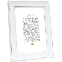Deknudt Bilderrahmen 13x18 Holz weiss Preis pro Stück