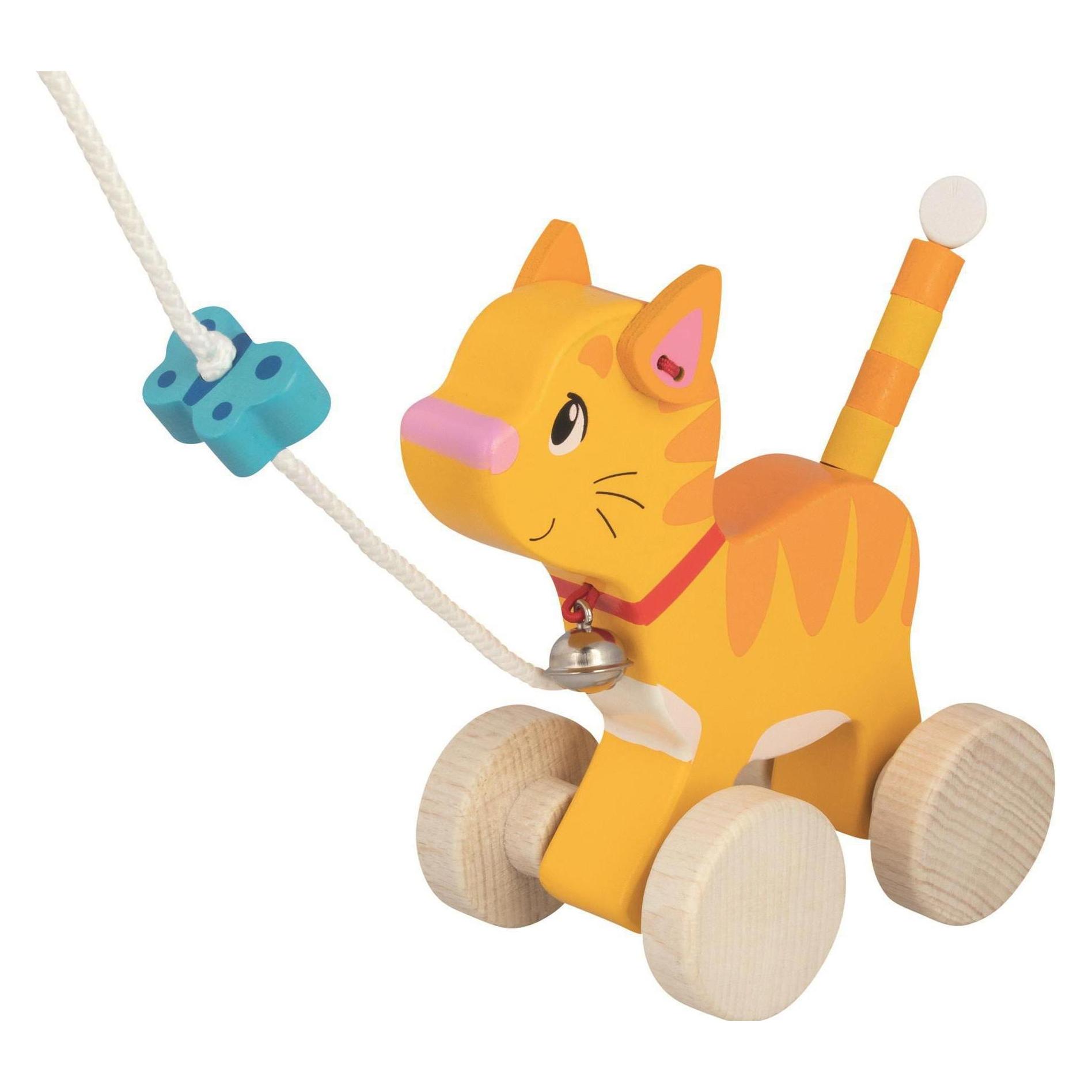 Goki Mitziehkatze aus Holz (54896)