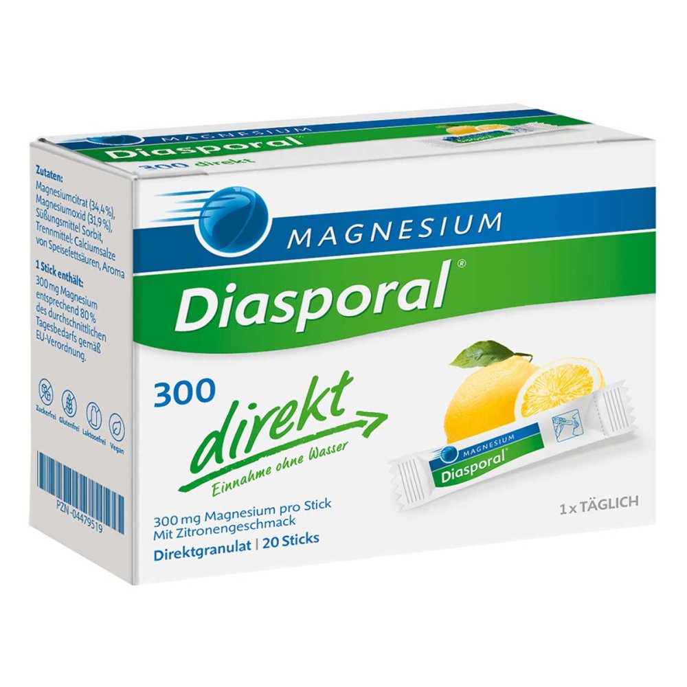Protina Pharmazeutische GmbH Magnesium Diasporal 300 direkt Granulat 04479519