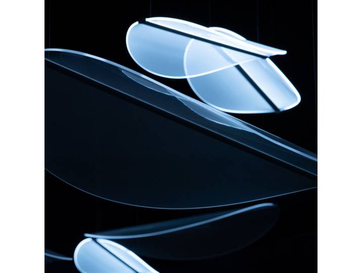 Suspension LED Diphy, 96 cm, à 1 lampe, DALI-Push - Stilnovo - Salon / séjour - Design - Métal - À ampoule unique