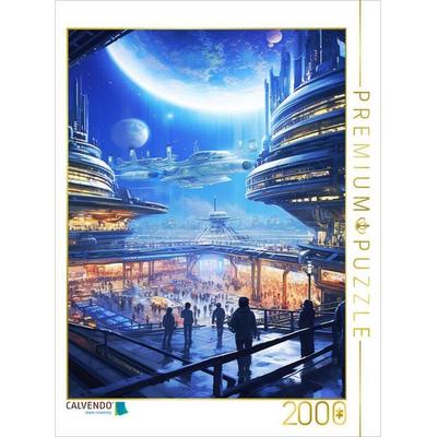 CALVENDO Puzzle Galaktischer Flughafen | 2000 Teile Lege-Größe 90x67cm Foto-Puzzle für glückliche Stunden, Sonstige von , Calvendo Puzzle