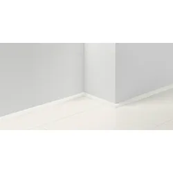 Parador Viertelstab Sockelleiste Dekorfolie Uni weiß D001 2200x20x14 mm