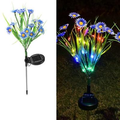 The Cart Load LED Solar Garden Lights, Waterproof Flower Stake Lamp For Outdoor Yard, Patio & Garden Decor, Perfect For Pathways blue