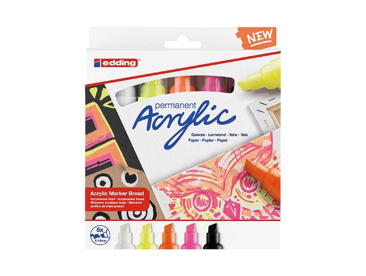 Edding Acrylmarker 5000 E-5 Neon 5-10 mm