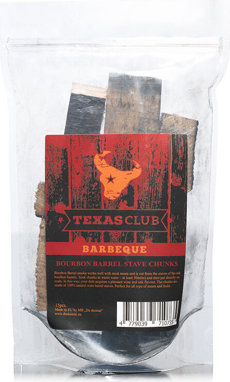 Texas Club Bourbon vat rookblokken, 15 stuks