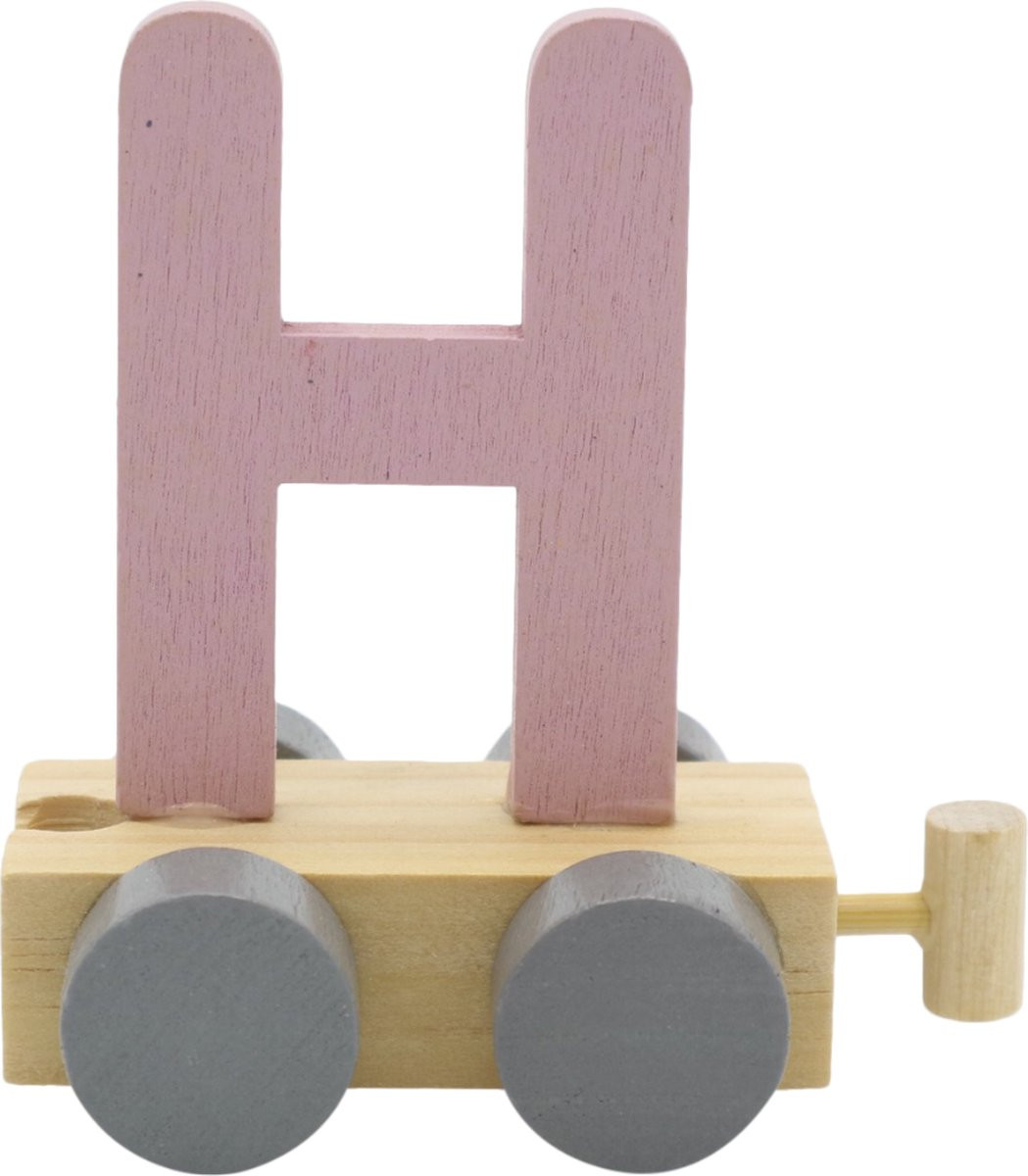 Lettertrein H roze