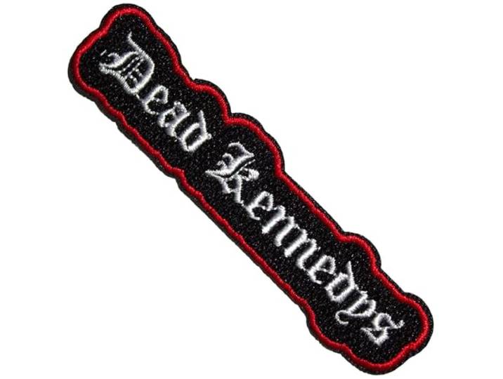 Dead Kennedys Text Logo Cut Out Woven Patch One Size