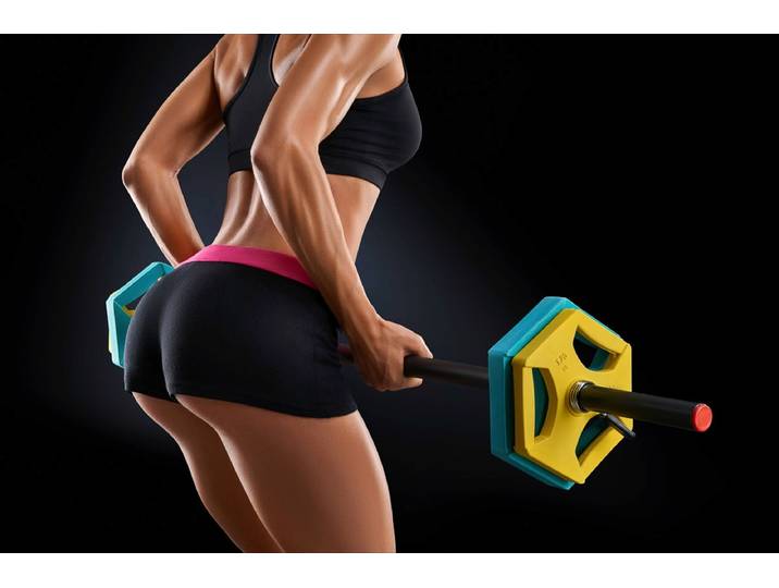 Fototapete PAPERMOON Fitness Frau , bunt, B:4m L:2,6m, Vlies, Tapeten, Fototapete