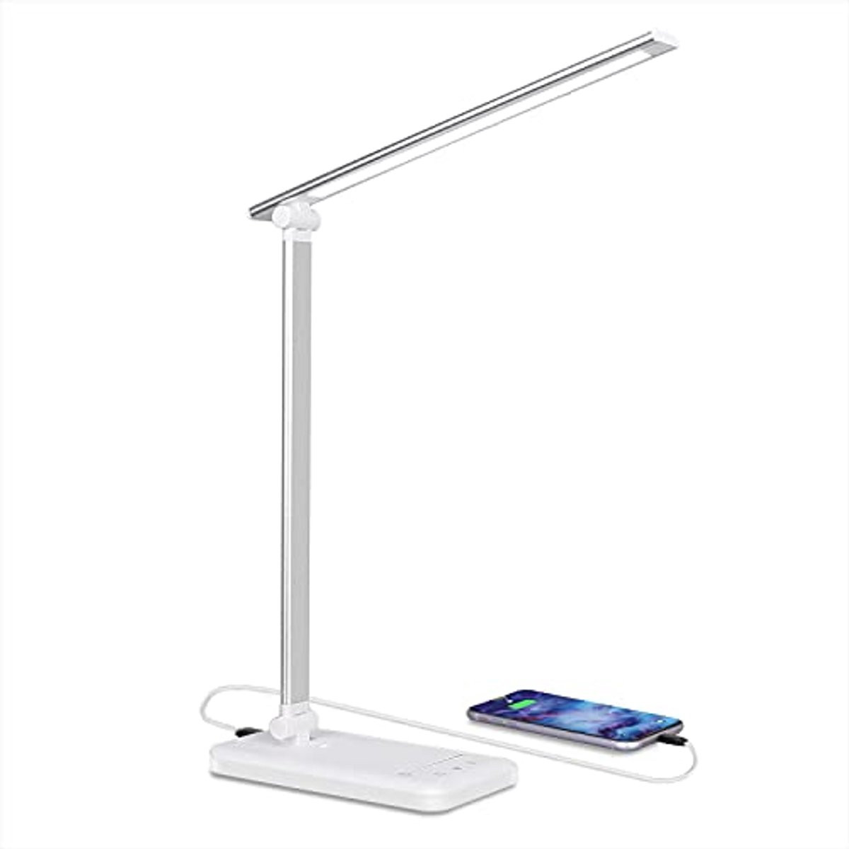 Dimbare LED Bureaulamp met 10 Kleuren en USB-aansluiting