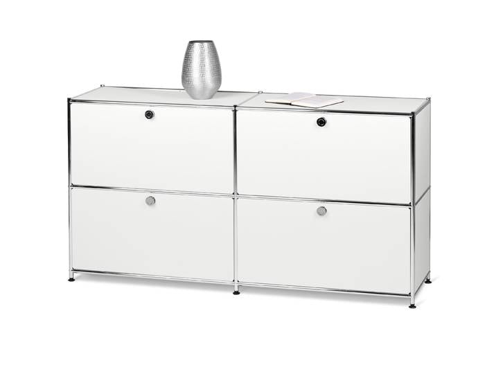 Tchibo - Sideboard »Cn3« mit vier Klappen - 152x40x82,5cm - chrom -